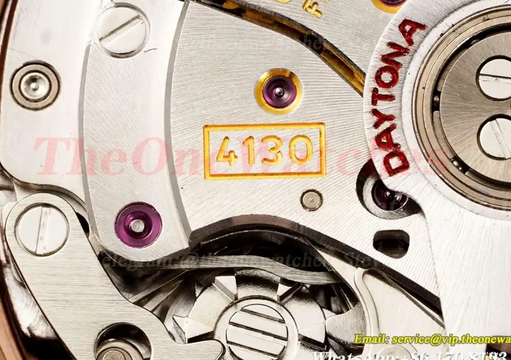116595 Daytona Dia Rainbow RG IPKF SA4130 RG 40mm Black 0510